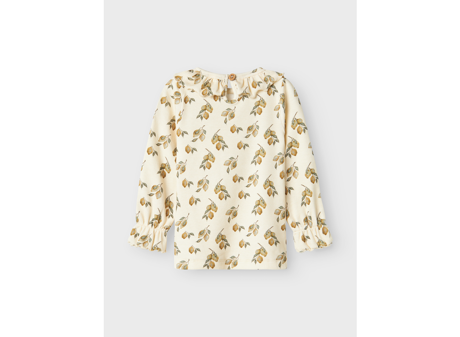 Gavo Eug LS top - AOP lemon