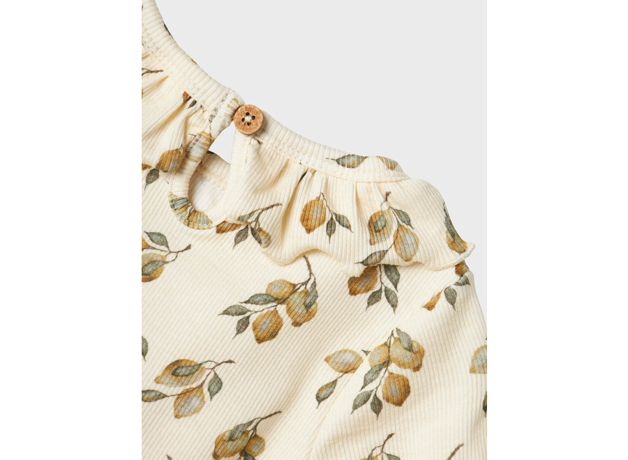 Gavo Eug LS top - AOP lemon