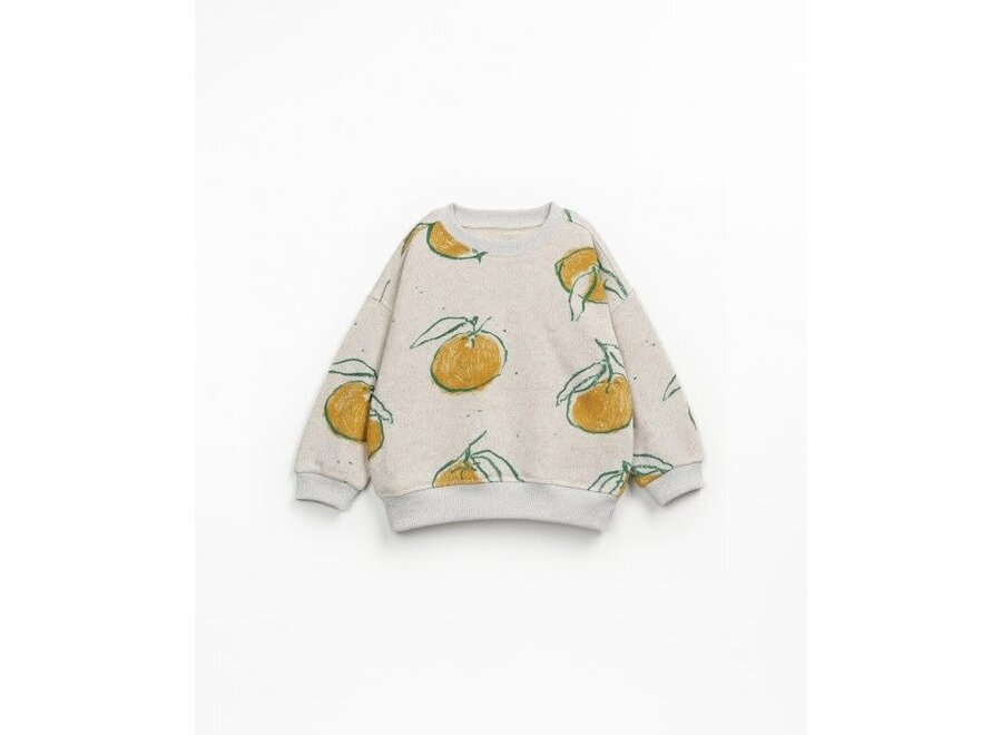 Printed fleece sweat - Grés