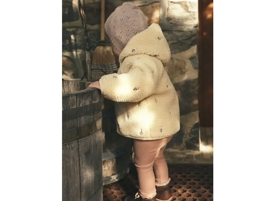 Nalo loose sherpa jacket - Bleached sand