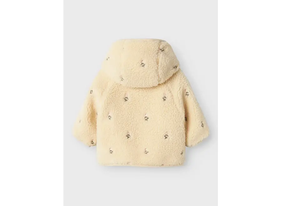 Nalo loose sherpa jacket - Bleached sand