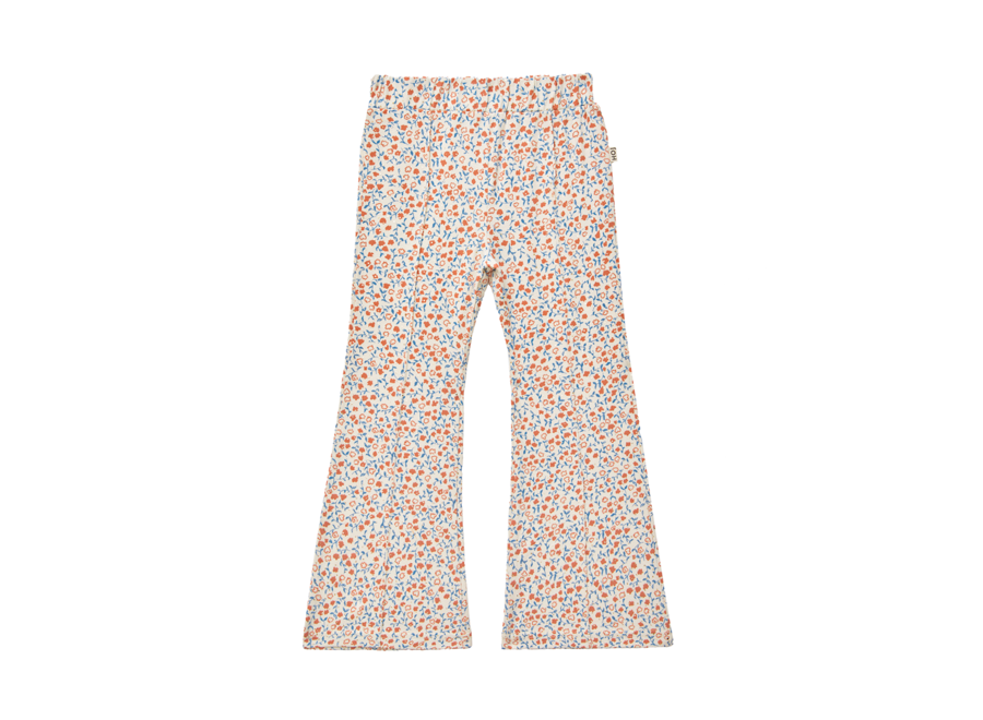 Flared pants - Peach blush mini floral