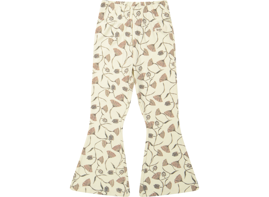 Luzia flare legging - AOP crème oat