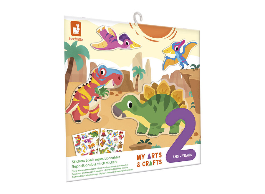 Herbruikbare stickers - Dino's (2+)