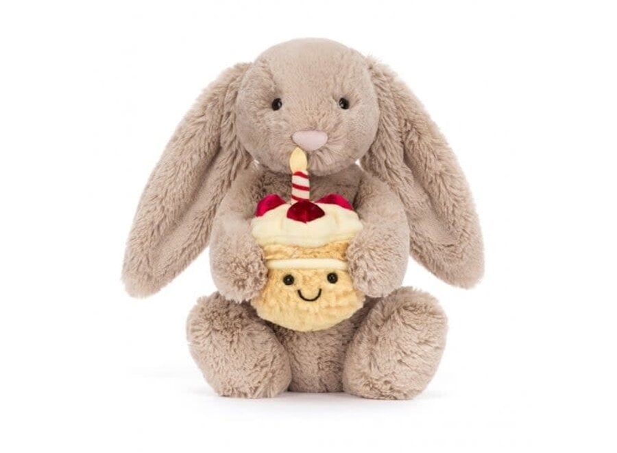 Bashful bunny beige birthday