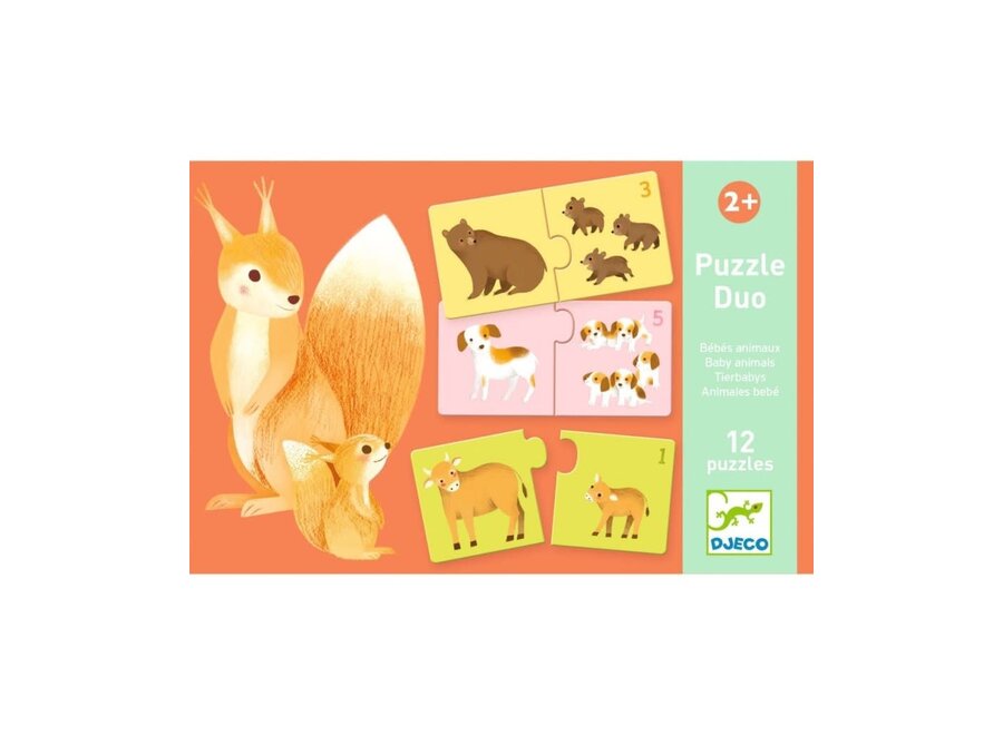 Puzzel duo - Babydieren