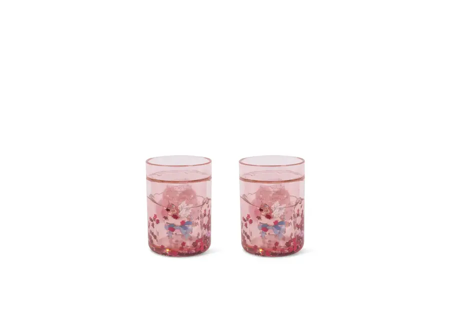2-pack glitter cups - Over the rainbow