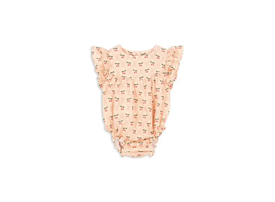 Coco romper - Cherry pink motif