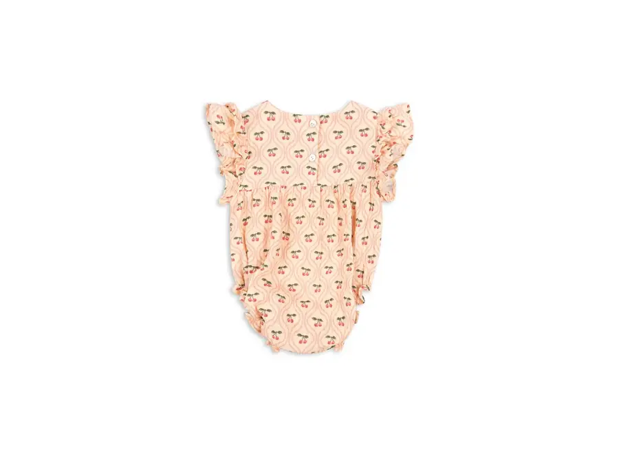 Coco romper - Cherry pink motif