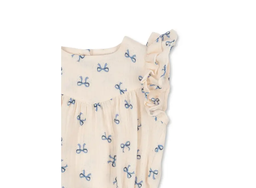 Coco romper - Bow blue