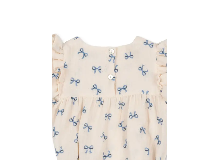 Coco romper - Bow blue
