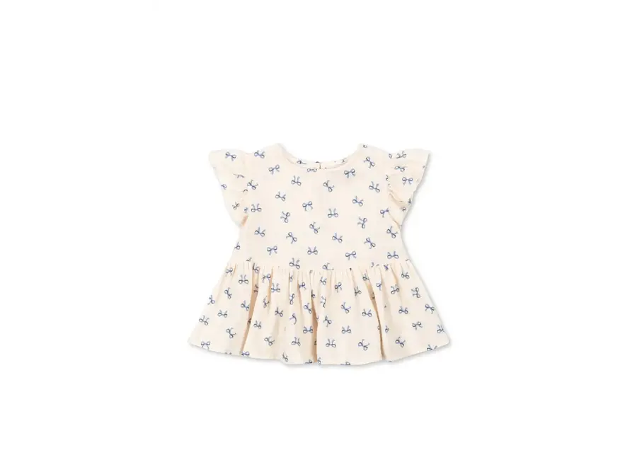 Coco top - Bow blue