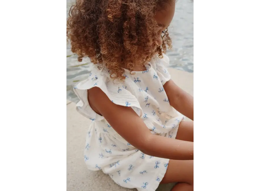 Coco top - Bow blue