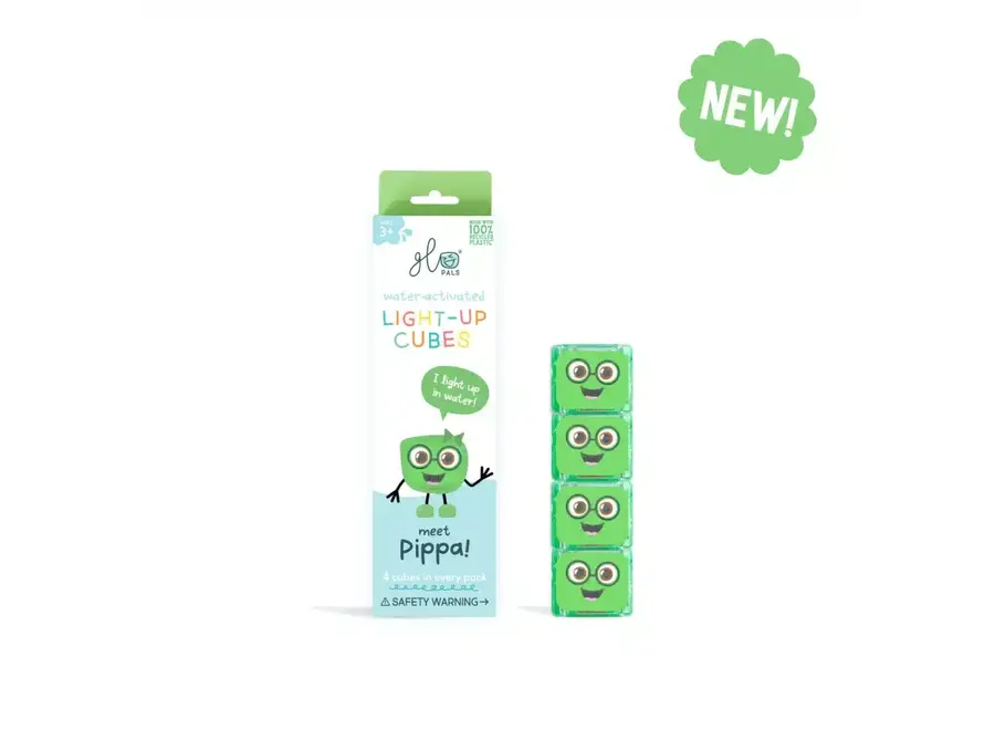 Light up cubes 4 pcs. - green Pippa