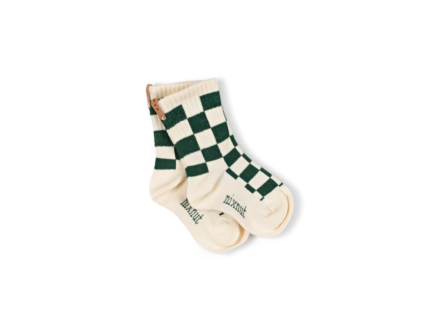 Checkered socks  - Snow