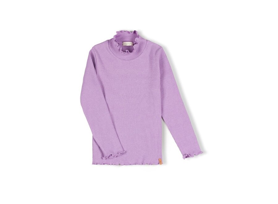 Meis longsleeve - Purple stripe