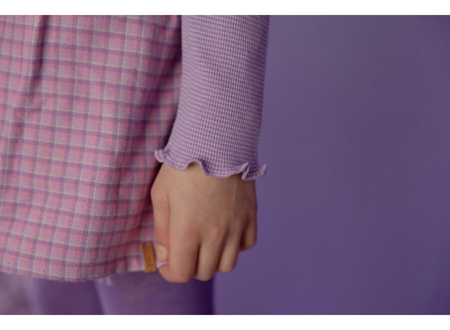 Meis longsleeve - Purple stripe