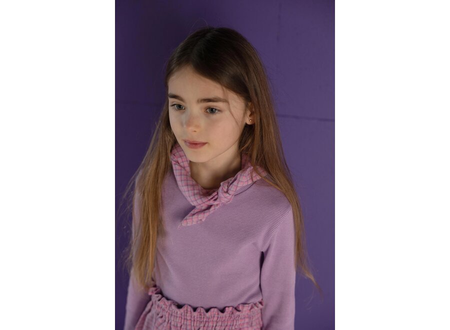 Meis longsleeve - Purple stripe