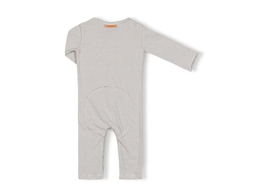 Butt onesie - Storm stripe