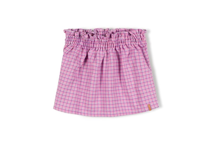 Tos skirt - Lila checkered