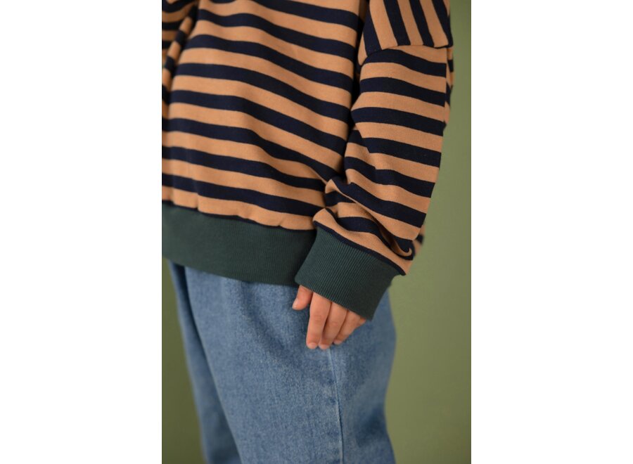 Rel sweater - Navy stripe
