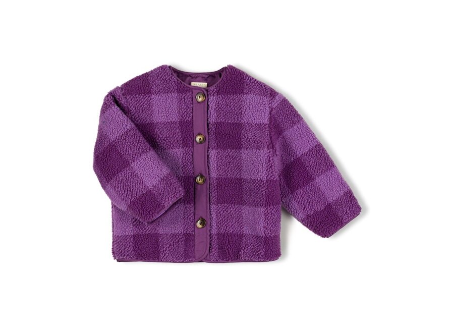 Check jacket - Purple checkered