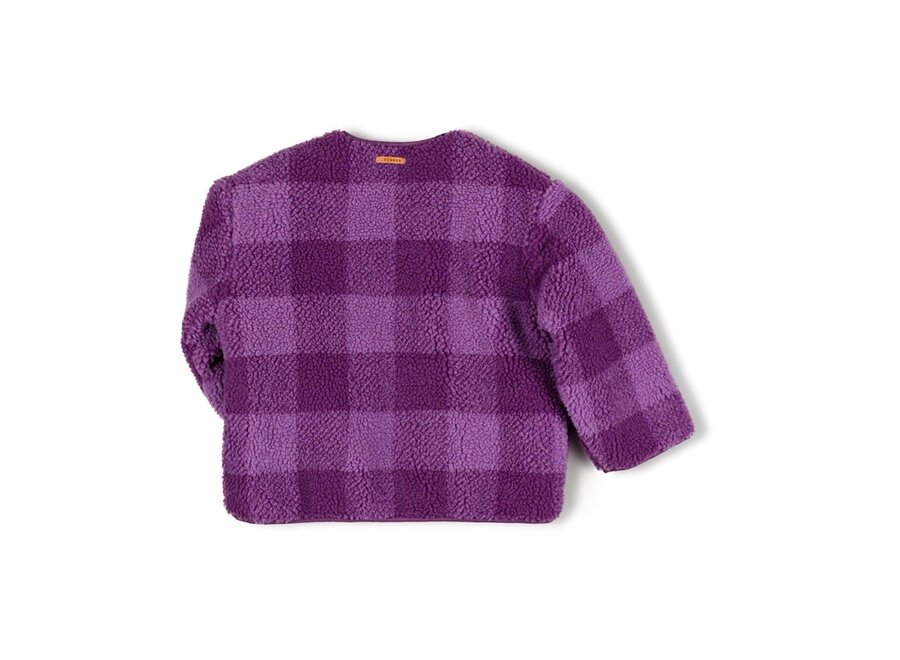 Check jacket - Purple checkered