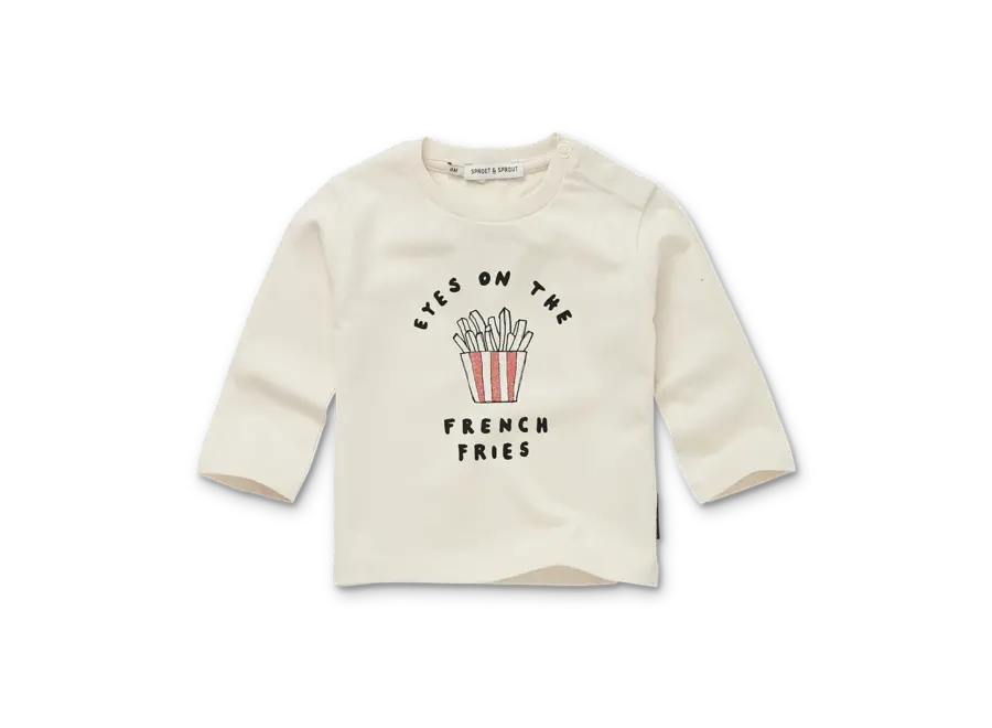 T-shirt French fries - Ivory