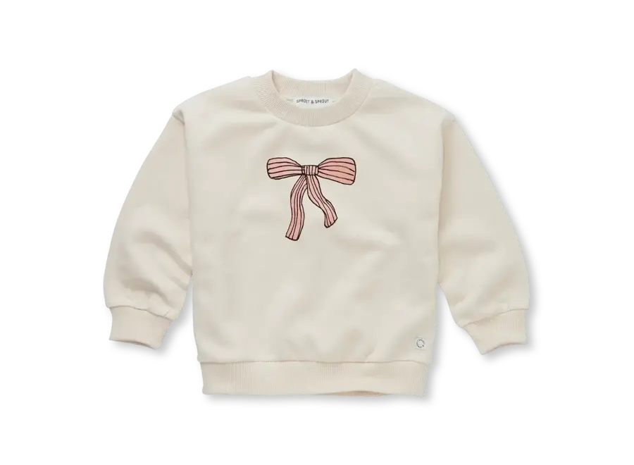 Sweatshirt bow - Ivory