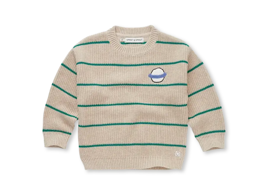 Sweater stripes - Ivory melee