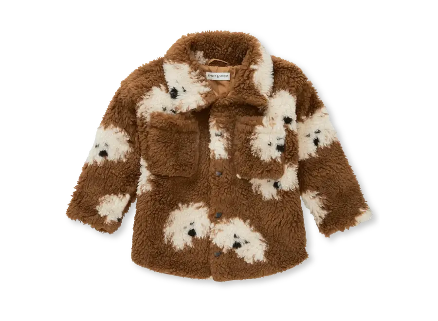 Teddy shirt jacket - Dog print