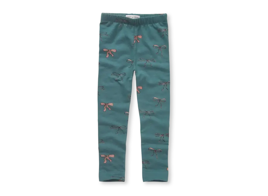 Winter legging bows - Shady green