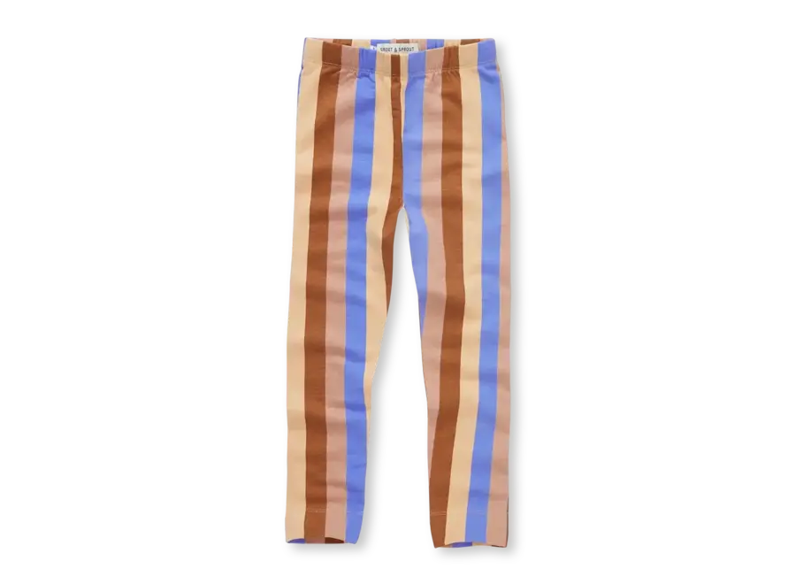 Winter legging multi color stripe - Sand