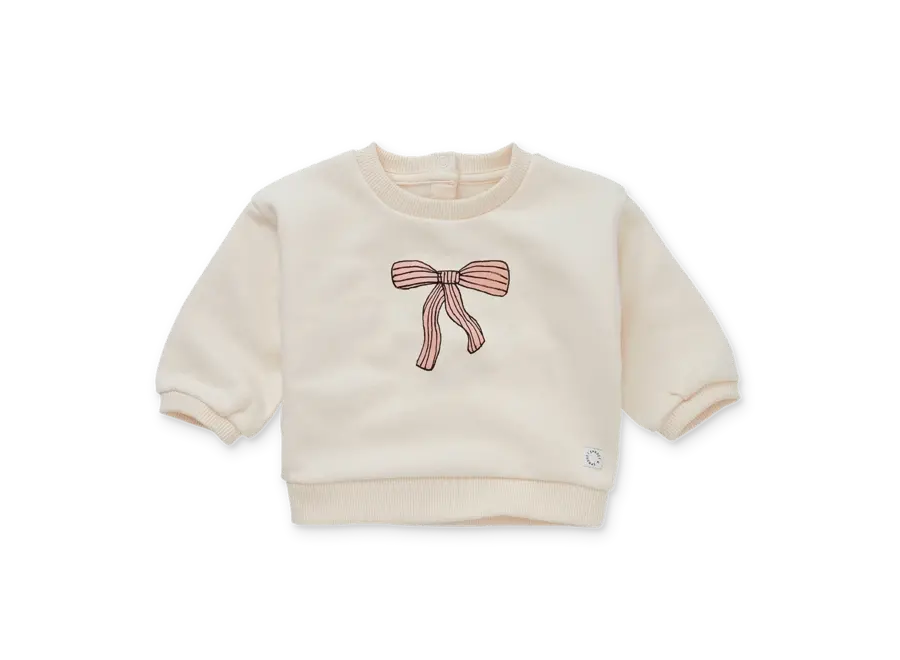 Baby sweatshirt bow - Ivory