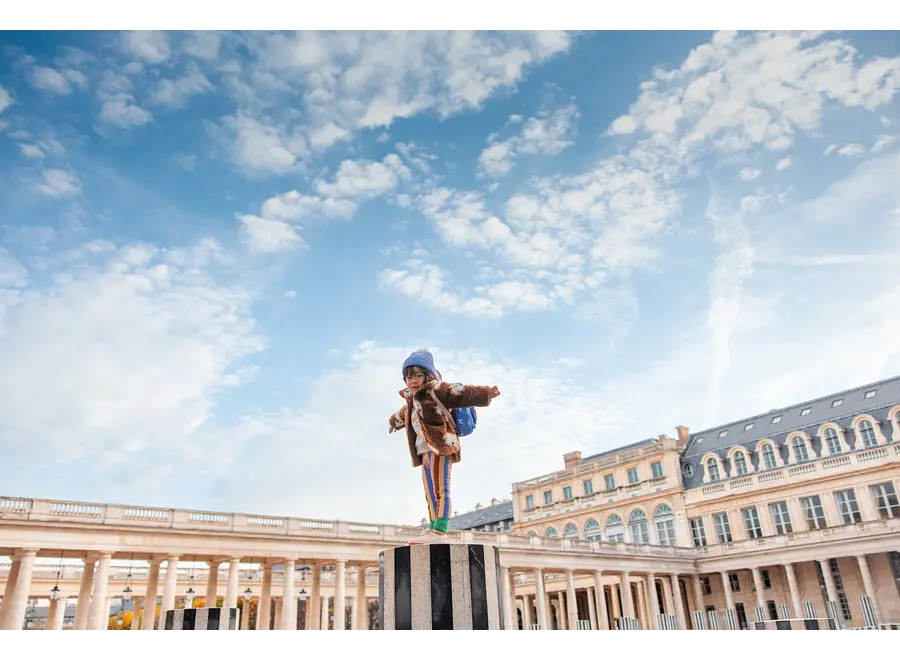 Winter legging multi color stripe - Sand