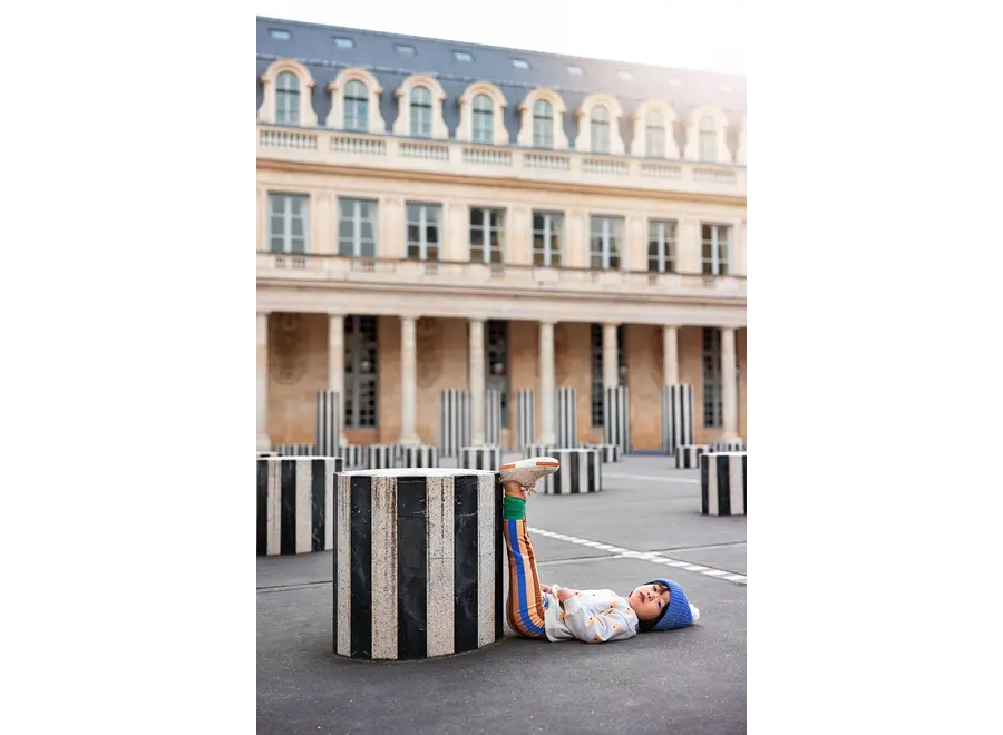 Winter legging multi color stripe - Sand