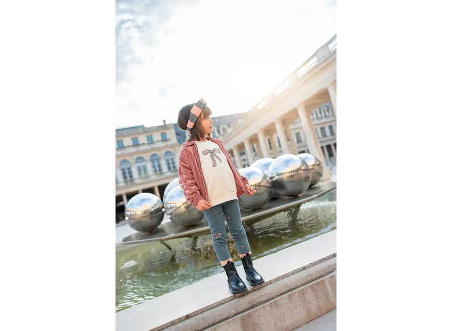 Winter legging bows - Shady green