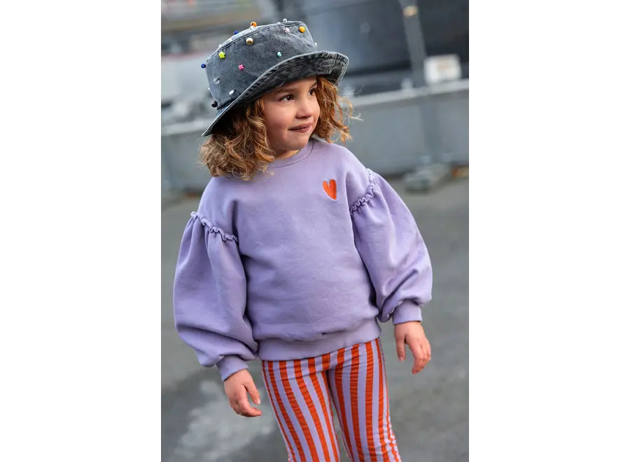 Winter legging thin stripe - Lavender