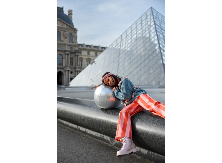 Girls sweater bows - Shady green