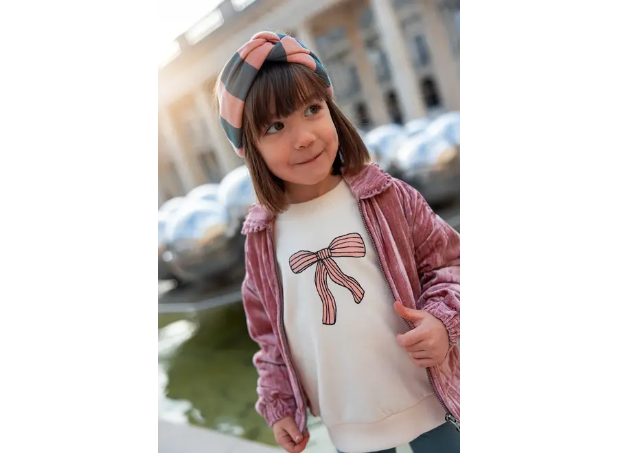 Sweatshirt bow - Ivory