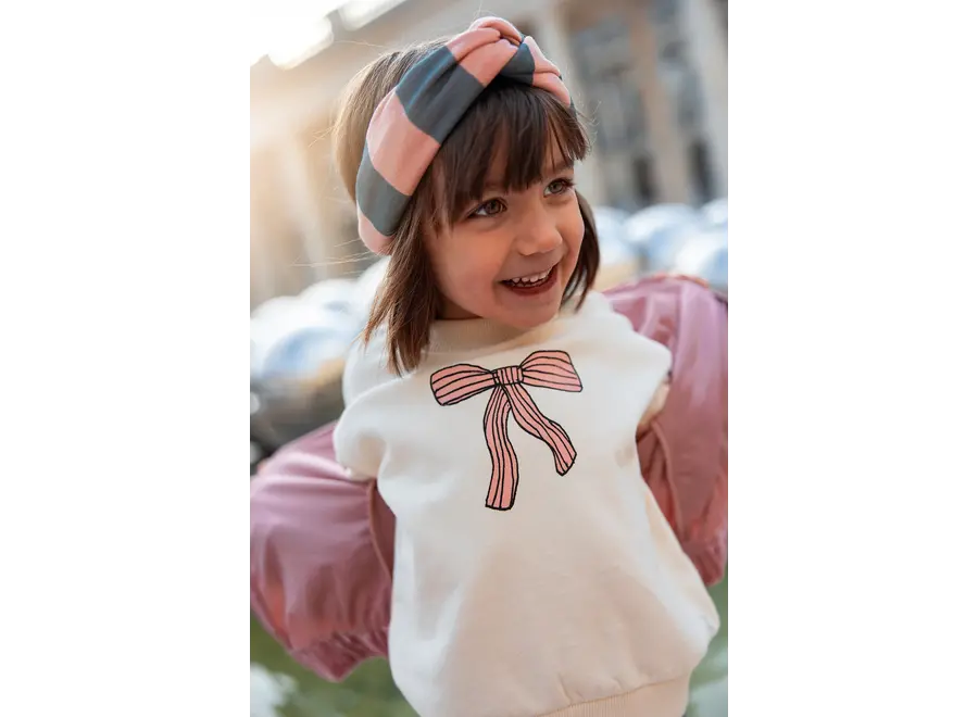 Sweatshirt bow - Ivory