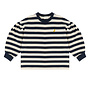 Millie LS shirt - Navy blue/ off white stripe