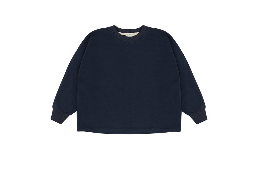 Tom LS sweat T-shirt - Navy blue