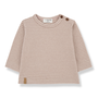 Olaf LS T-shirt - Nude stripes