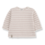 Aubin longsleeve T-shirt - Nude stripes