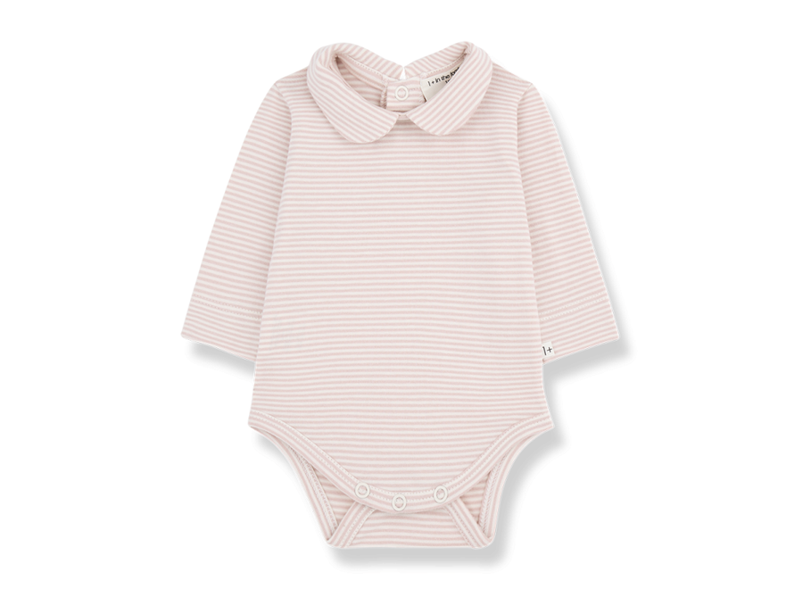 Lourdes collar body - Nude stripe