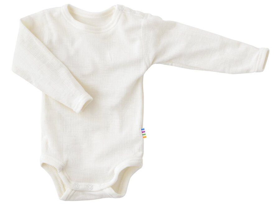 Body l.s. basic - Off white (100% wol)