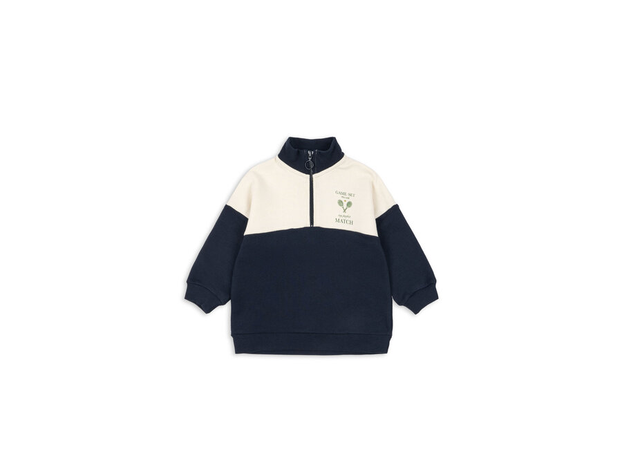 Loupy Lou half zip sweat - Total eclipse