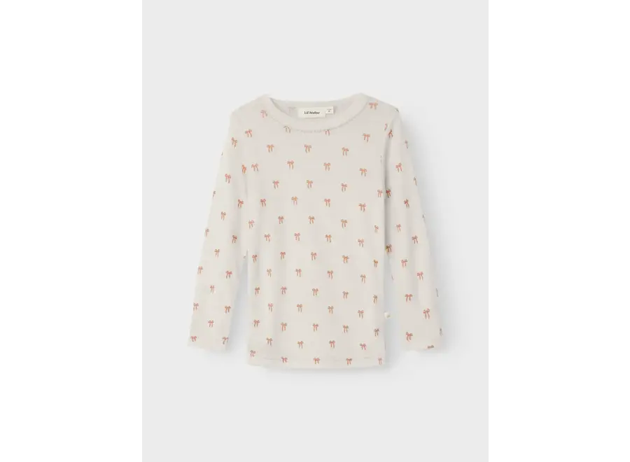 Nalu wol/modal top - Turtledove melange