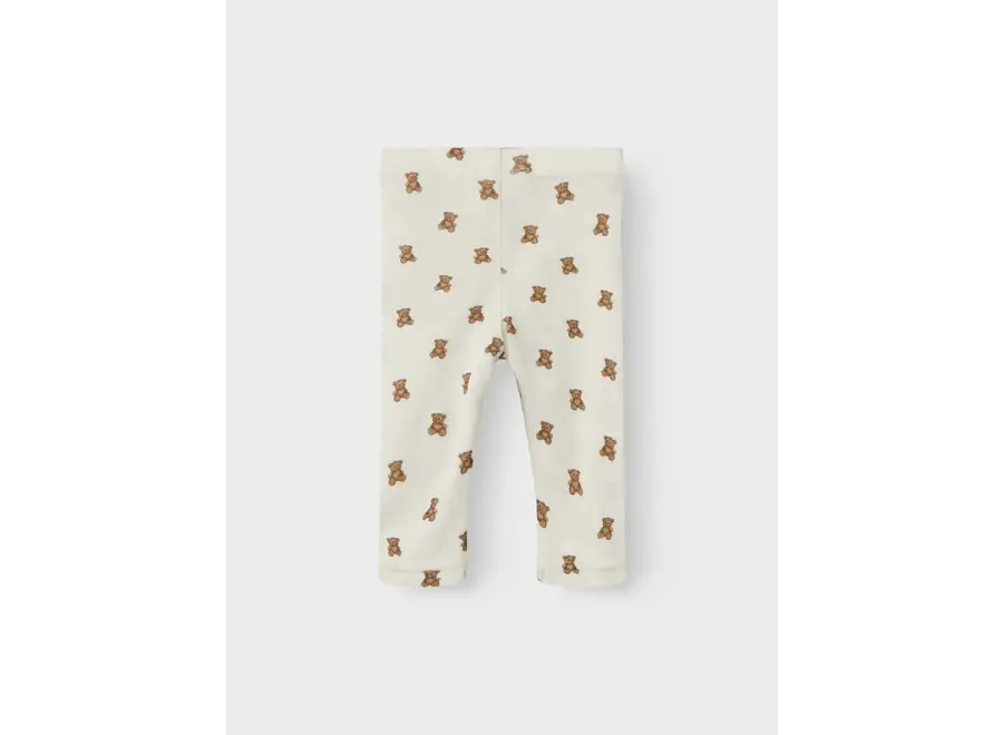Nalu wol/modal slim legging - Turtledove/ Teddy bear